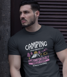 Camping. Living Outdoors in; Classic silhouette 100% cotton Tee Removable tag for comfort