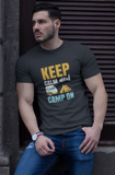 Keep calm; 100% cotton Tee Removable tag for comfort