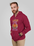 Campfire rednect night club; Full-zip hoodie sweatshirt