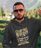 Camping without wine; Pull-over hoodie sweatshirt