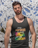 caravan rockin, don't knock; 100% cotton tank top. Removable tag for comfort