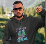 camper rockin, don't knock;  Pull-over hoodie sweatshirt