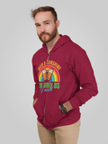 Beer & Sunshine; Full-zip hoodie sweatshirt