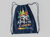 King of Camper; 100% Cotton sheeting Dyed-to match draw cord closure