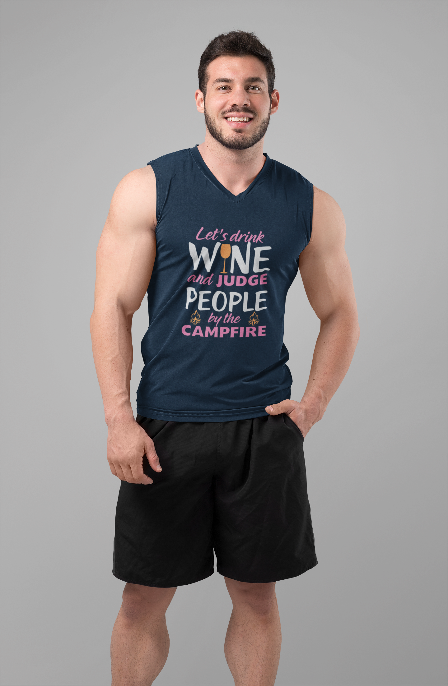 Let's drink wine and judge; 100% cotton Seamless double-needle ⅞” neck Double -needle armholes and hem