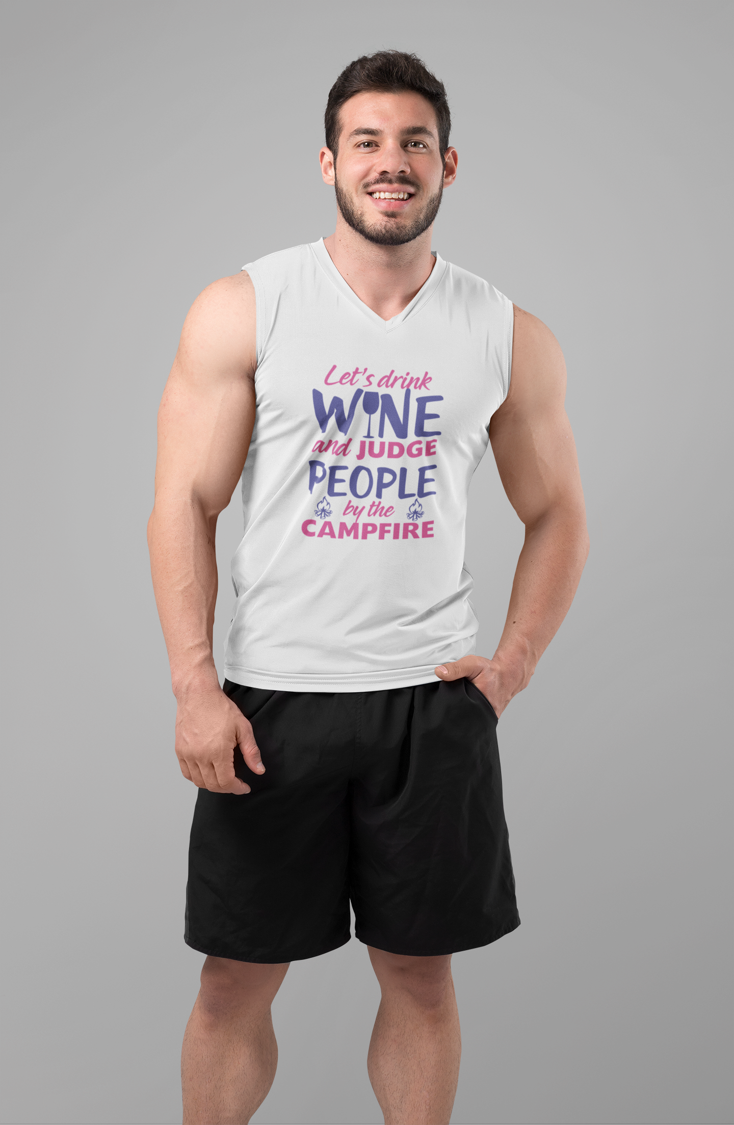 Let's drink wine and judge; 100% cotton Seamless double-needle ⅞” neck Double -needle armholes and hem