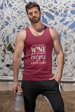Let's drink wine and judge; 100% cotton tank top. Removable tag for comfort