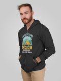 My favorite camping buddies; Full-zip hoodie sweatshirt
