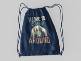 Love to sleep around; 100% Cotton sheeting Dyed-to match draw cord closure