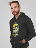 Hate Pulling Out; Full-zip hoodie sweatshirt