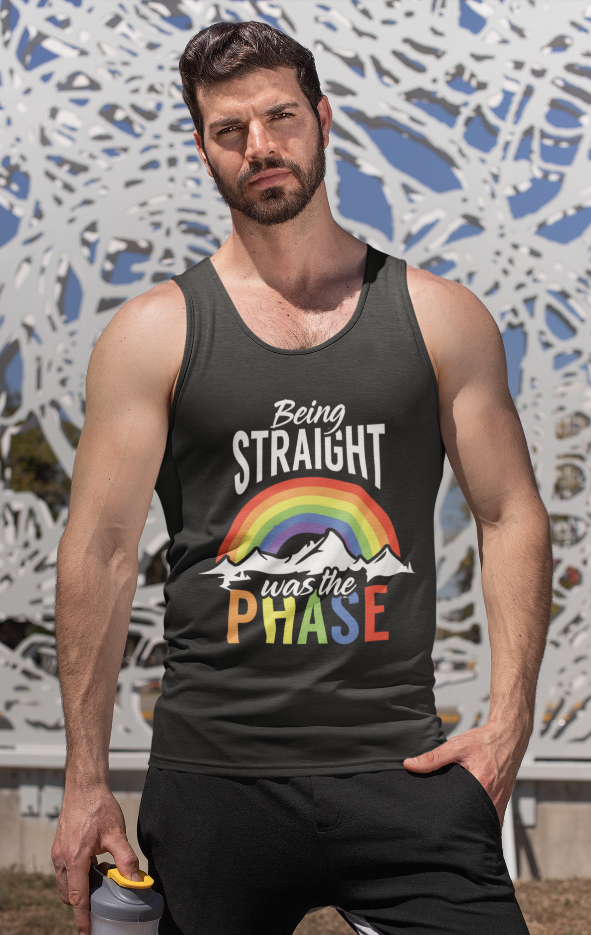 Being Straight was phase; Soft 100% cotton tank top. Removable tag for comfort