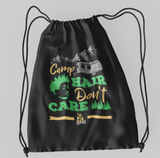 Camp hair; 100% Cotton sheeting Dyed-to match draw cord closure