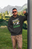 Campers do it in woods; Team  up hoodie sweatshirt