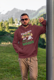 Campers do it in woods; Team  up hoodie sweatshirt