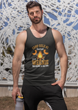 Camp Rule #1. Weenie; 100% cotton tank top. Removable tag for comfort