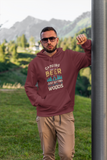 Camping without beer;Pull-over hoodie sweatshirt