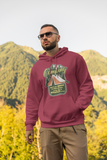 Camping spending small fortune; Full-zip hoodie sweatshirt
