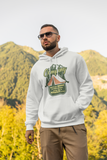 Camping spending small fortune; Full-zip hoodie sweatshirt