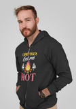 Campfires get me Hot; Full-zip hoodie sweatshirt