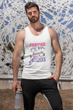 Camping favorite therapy; Soft 100% cotton tank top. Removable tag for comfort