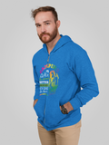 Camping hot guys;  Full-zip hoodie sweatshirt