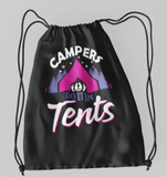 Campers do it in tents; 100% Cotton sheeting Dyed-to match draw cord closure