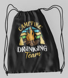 Campfire Drink Team; 100% Cotton sheeting Dyed-to match draw cord closure