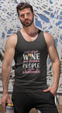 Let's drink wine and judge; 100% cotton tank top. Removable tag for comfort