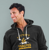 Get Toasted; Full-zip hoodie sweatshirt