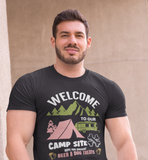 Welcome to campsite ; Classic silhouette, 100% cotton Tee
Removable tag for comfort