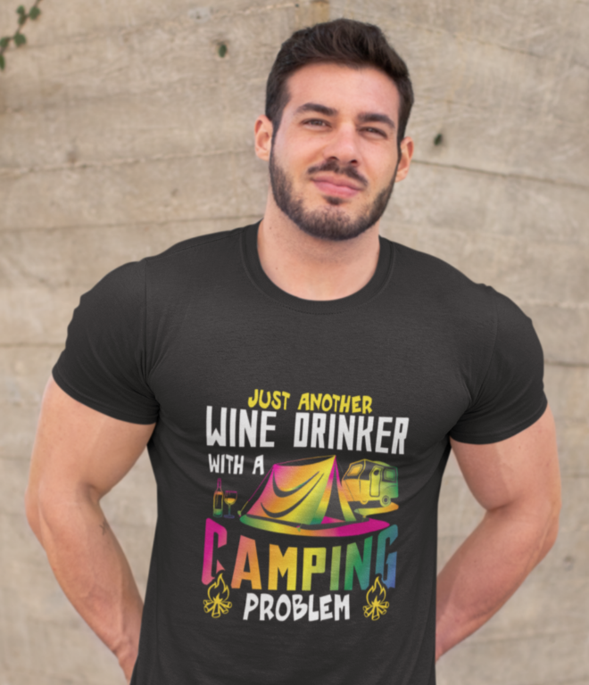 Just another wine drinker; Classic silhouette 100% cotton Tee Removable tag for comfort