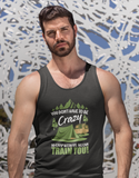 Don't have to be crazy; Soft 100% cotton tank top. Removable tag for comfort