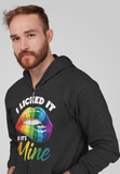 I licked it; Full-zip hoodie sweatshirt