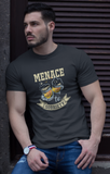 Menace to Sobriety; 100% cotton Tee Removable tag for comfort