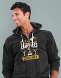 Campfires & Cocktails; Full-zip hoodie sweatshirt
