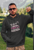 Today's agenda; Pull-over hoodie sweatshirt