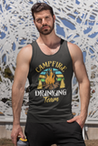 Campfire Drink Team; Soft 100% cotton tank top. Removable tag for comfort