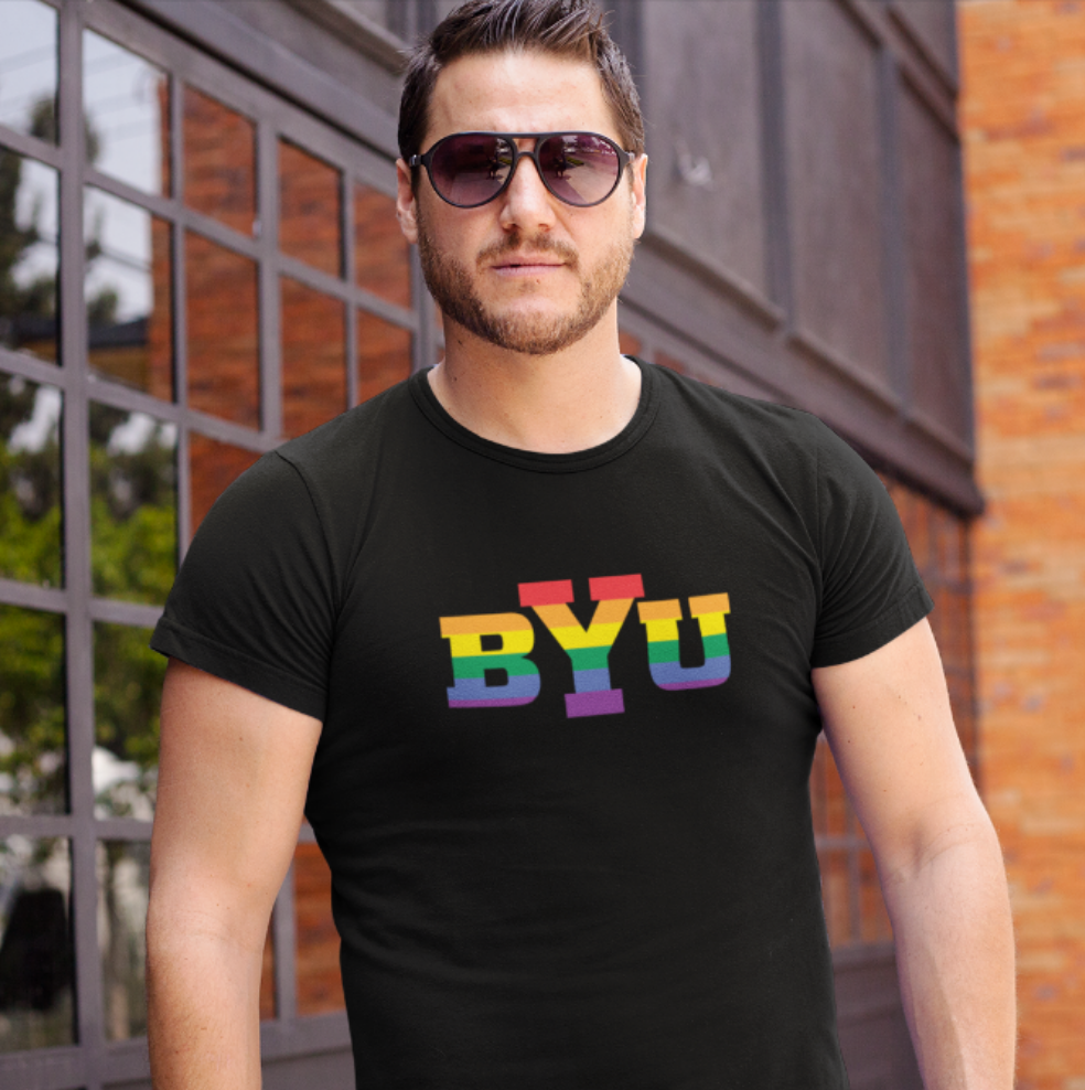 BYU LGBT. Classic silhouette, 100% cotton Tee